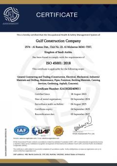 Certificate 45k - 2024- Gulf Construction Company